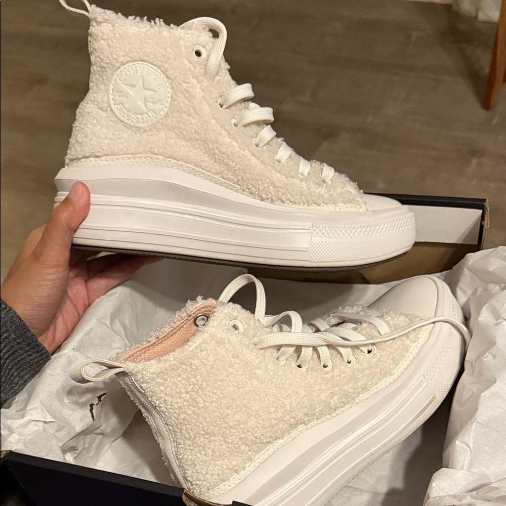 Converse Women's Cozy Cream High-Tops